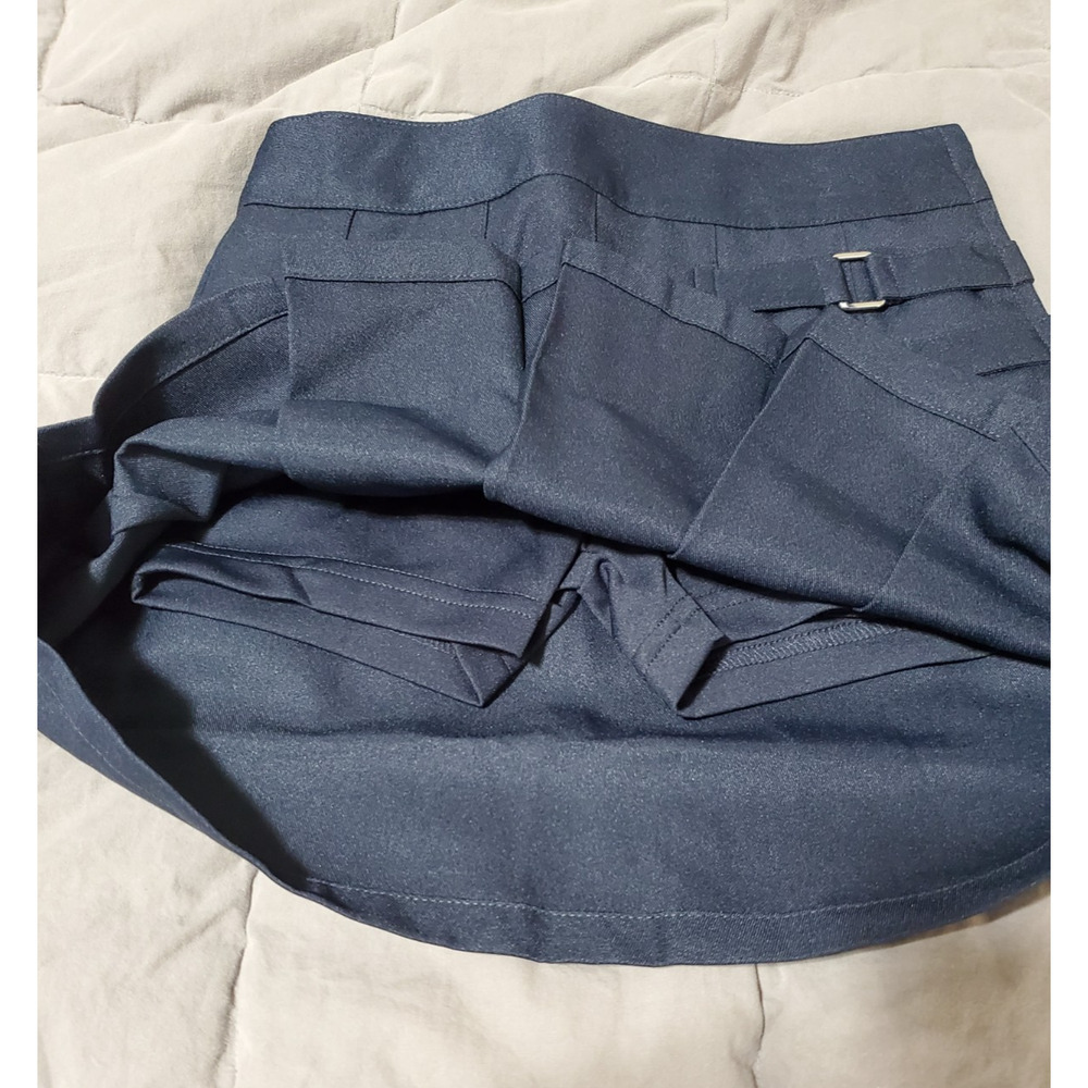 French Toast Girls Uniform Skort Size 6 Navy Pleated Scooter Adjustable Waist - Picture 9 of 12